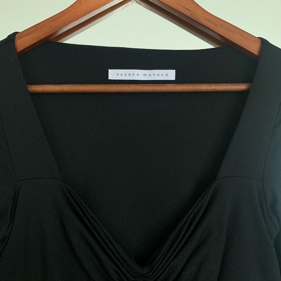 NWOT Susana Monaco Long Sleeve Cinched Front Dress - Picture 11 of 14